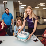 The Epicflow Team with a Cake