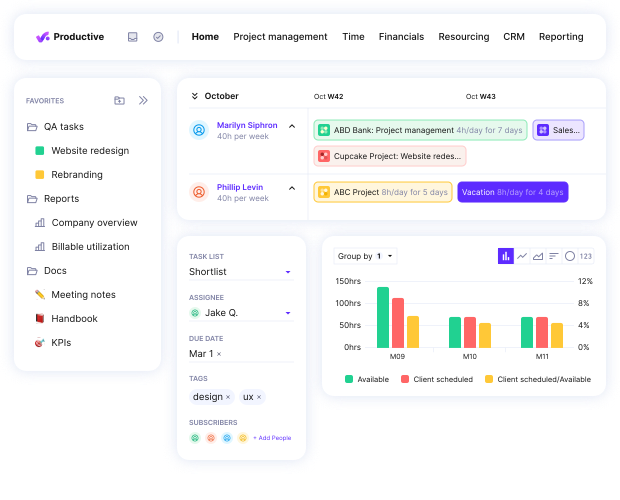 Productive interface.