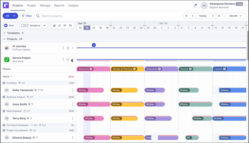 Runn interface.