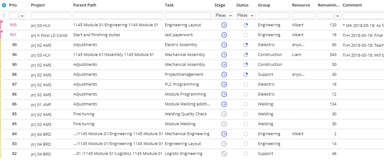 Epicflow Task List feature