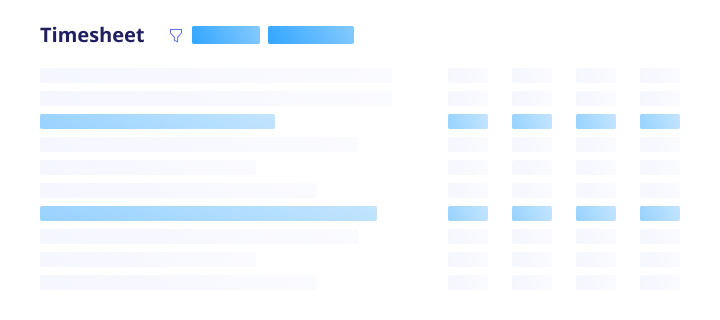 timesheet filtering