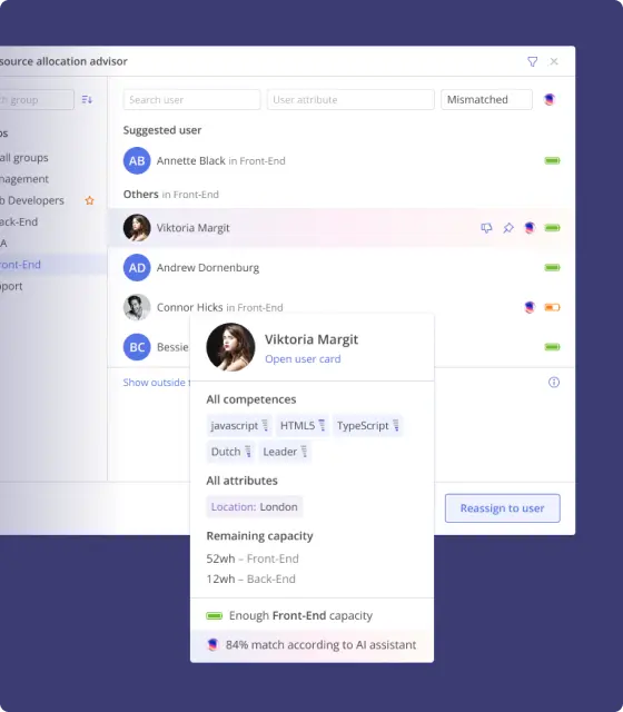 Semi automated assignments