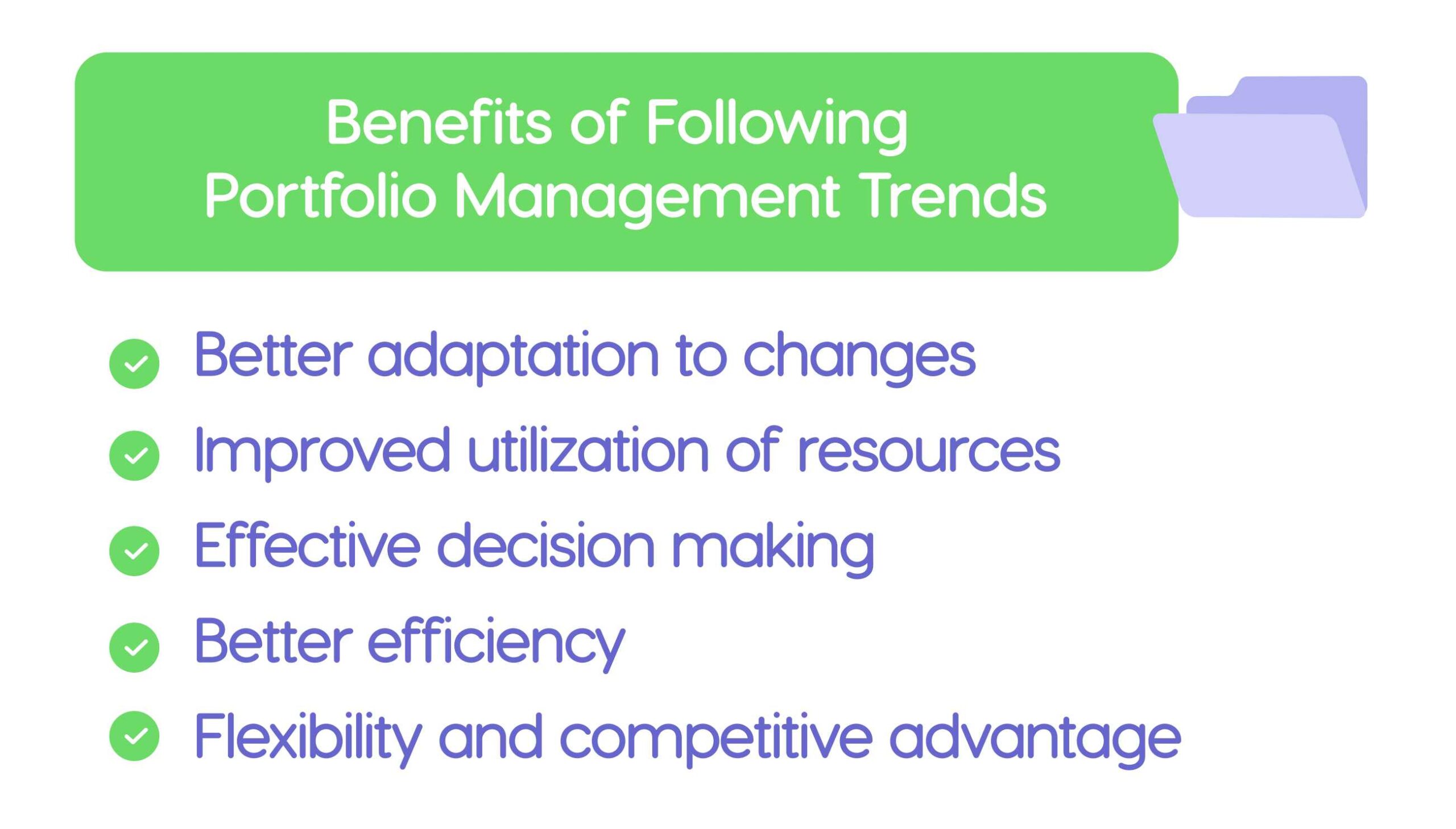 Benefits of following PPM trends