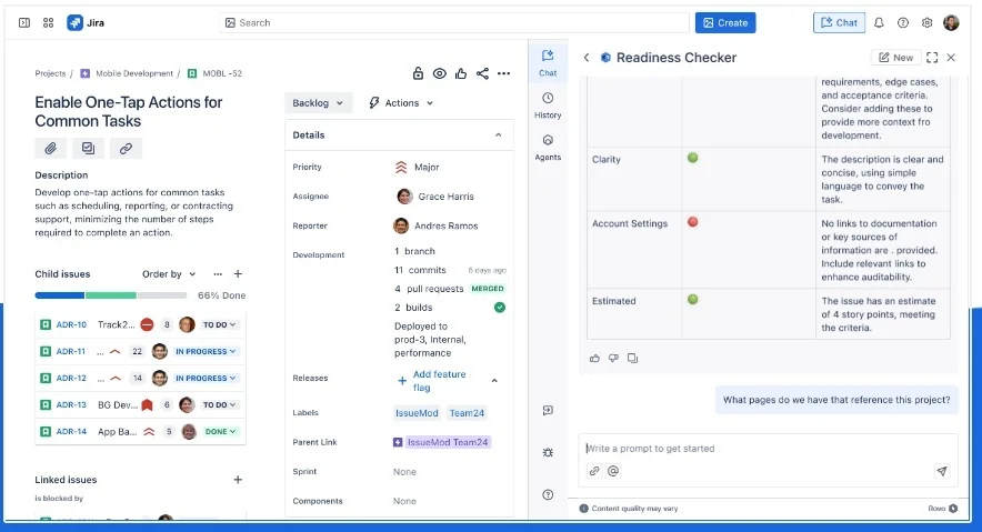 Atlassian Rovo screenshot